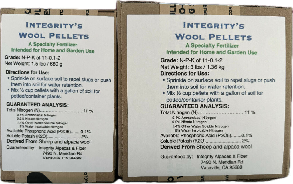 Integrity's Wool Pellets