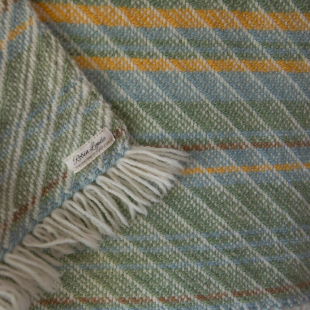 Naturally Dyed Wool Throw 1351-7