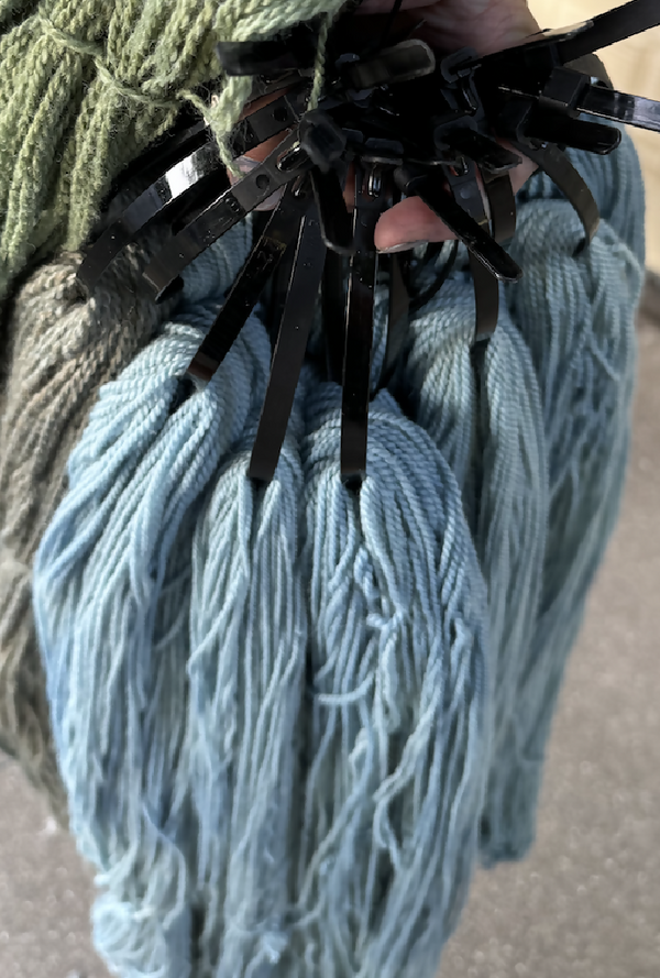 Alpaca/Rambouillet Sport yarn - Naturally dyed with Indigo