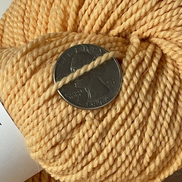 Alpaca/Rambouillet Sport yarn - Naturally dyed with Cosmos