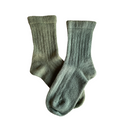 Knit Socks - Naturally Dyed - Black Scabiosa-1
