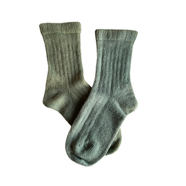 Knit Socks - Naturally Dyed - Black Scabiosa