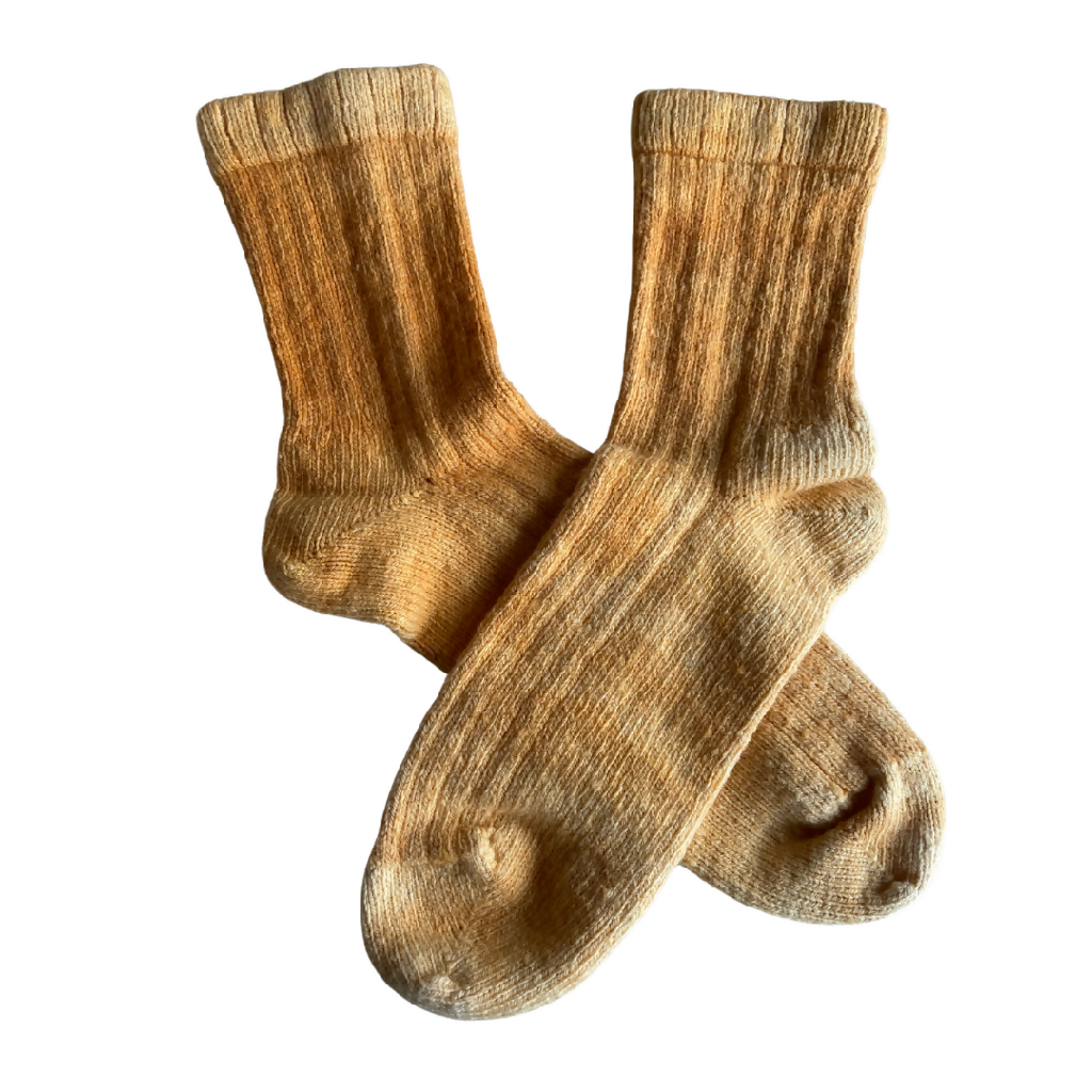 Knit Socks - Medium - Naturally Dyed - Tango Cosmos