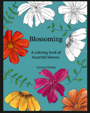 Blossoming - a coloring book of beautiful blooms - Printed-1
