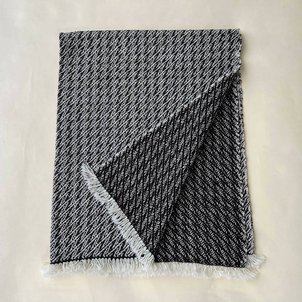 Handwoven Wool Blanket - Double Diagonal