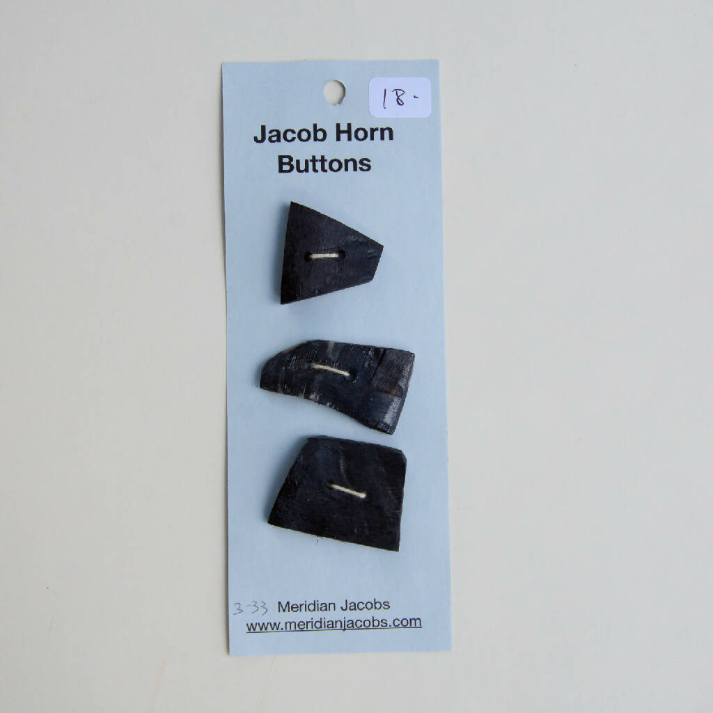 Jacob Horn Buttons - Set of 3