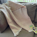 Handwoven Wool Blanket - Brown 1258-21