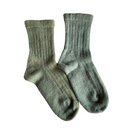 Knit Socks - Naturally Dyed - Black Scabiosa-2